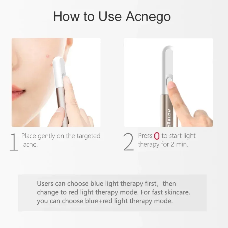 Penna per Terapia della Luce L - Acne Light Therapy Pen recensione e prezzo