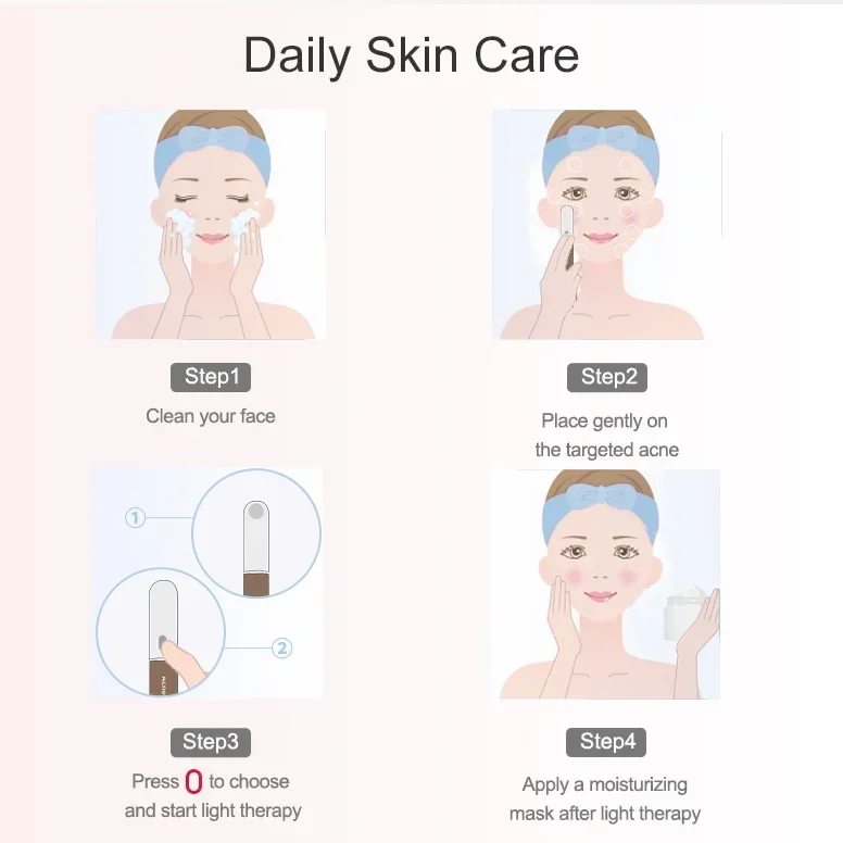 Penna per Terapia della Luce L - Acne Light Therapy Pen recensione e prezzo
